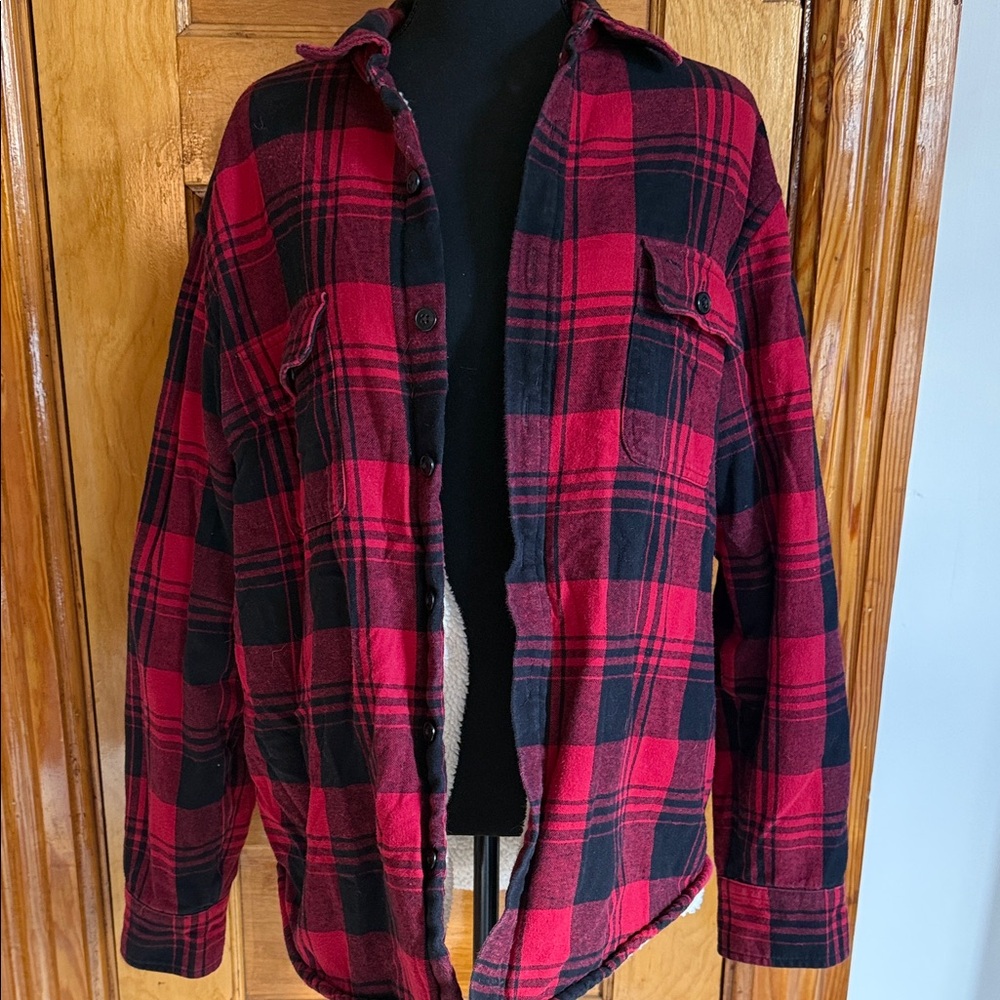 J Crew Men’s Flannel Sherpa